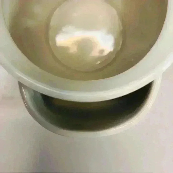 Blue Floral Butterfly Hot Tea Coffee on Ceramic White Cup Tea Leaf Bag Holder - Picture 7 of 10